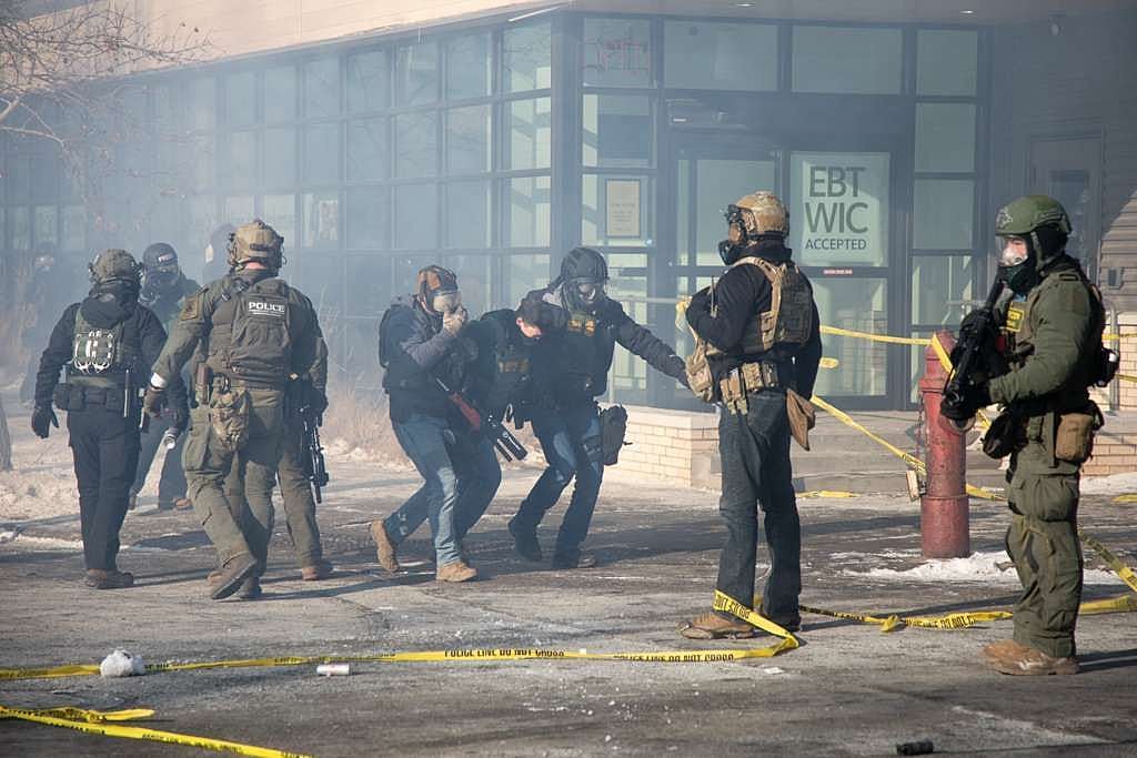 Agentes de ICE. Foto:  Arthur Maiorella/Anadolu via Getty Images