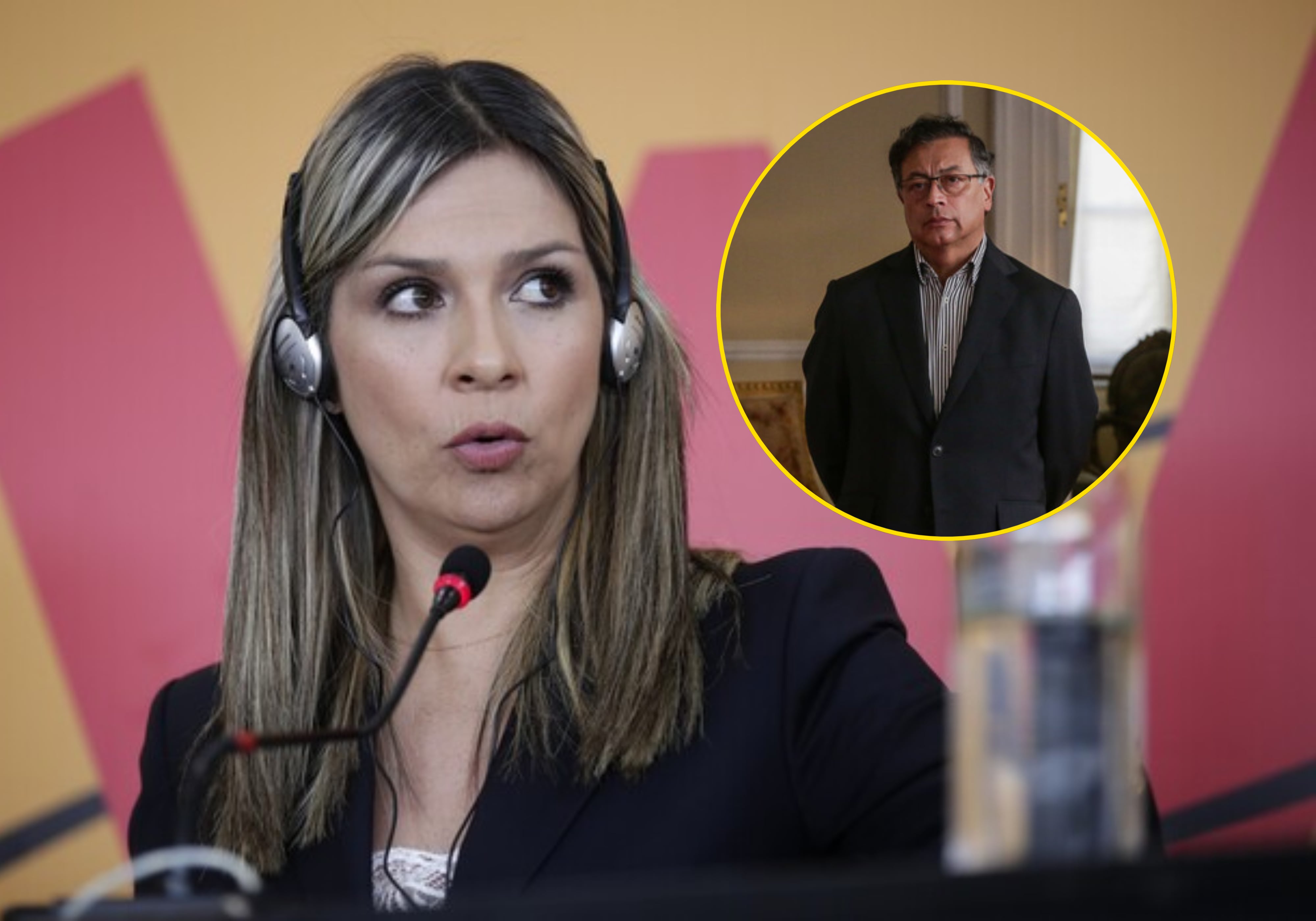 Vicky Dávila y Gustavo Petro. Foto: (Colprensa - Luisa González).  / (Colprensa - Catalina Olaya)