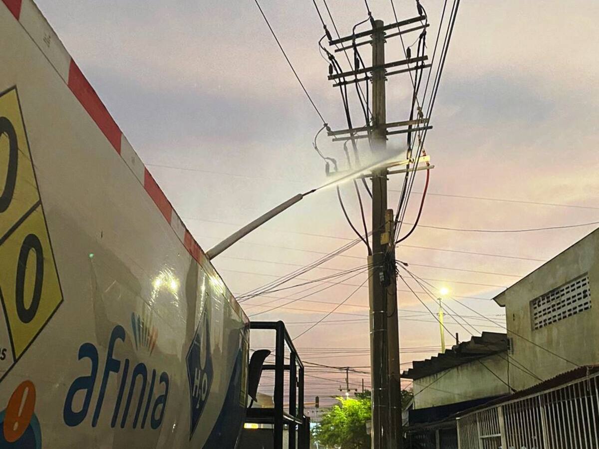 Afinia empieza lavado de redes en zonas de alta contaminación salina