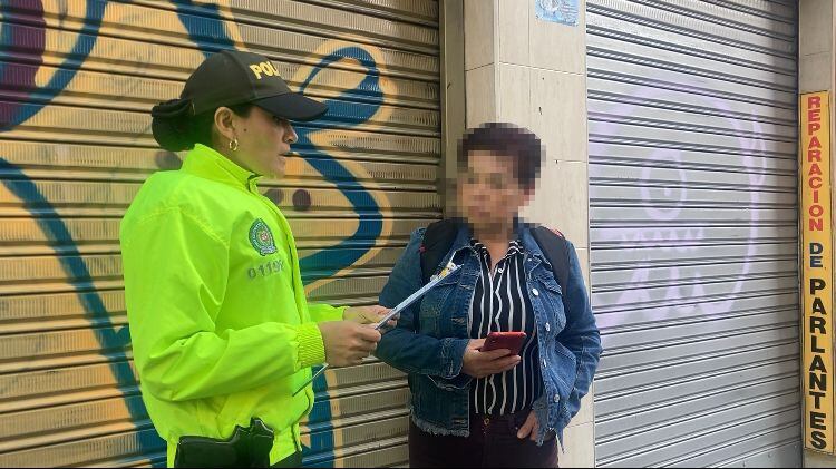 Alias 'Sussy', capturada en el barrio Las Nieves. Cortesía: Polfa.