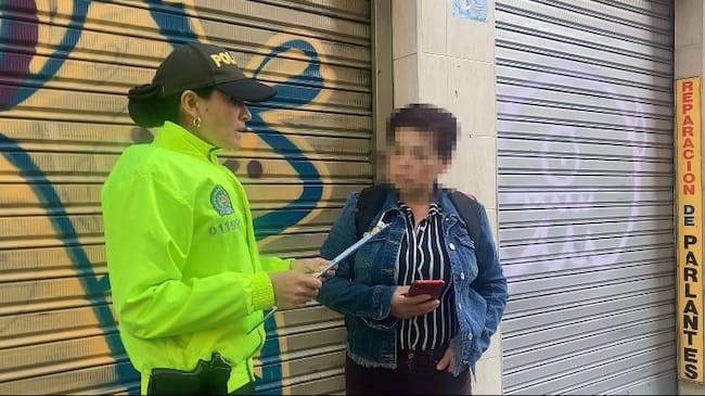 Alias 'Sussy', capturada en el barrio Las Nieves. Cortesía: Polfa.