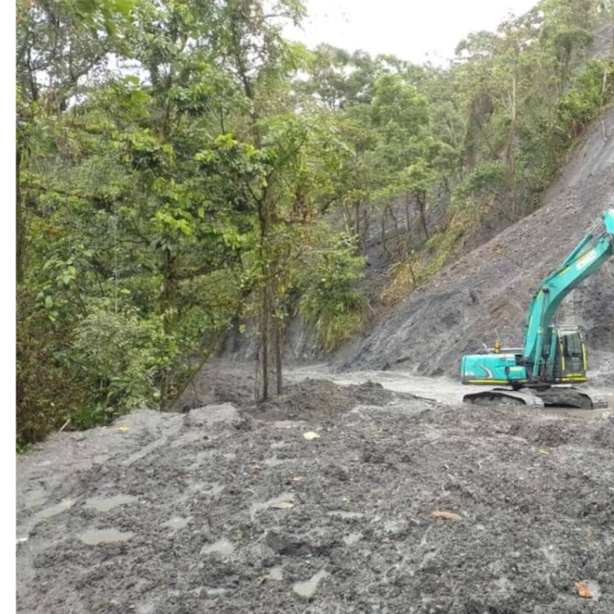 Nueva emergencia por deslizamiento de tierra en el km 83, vía del Cusiana