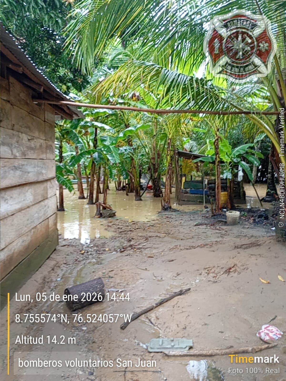 Emergencia en Necoclí, Antioquia- foto bomberos
