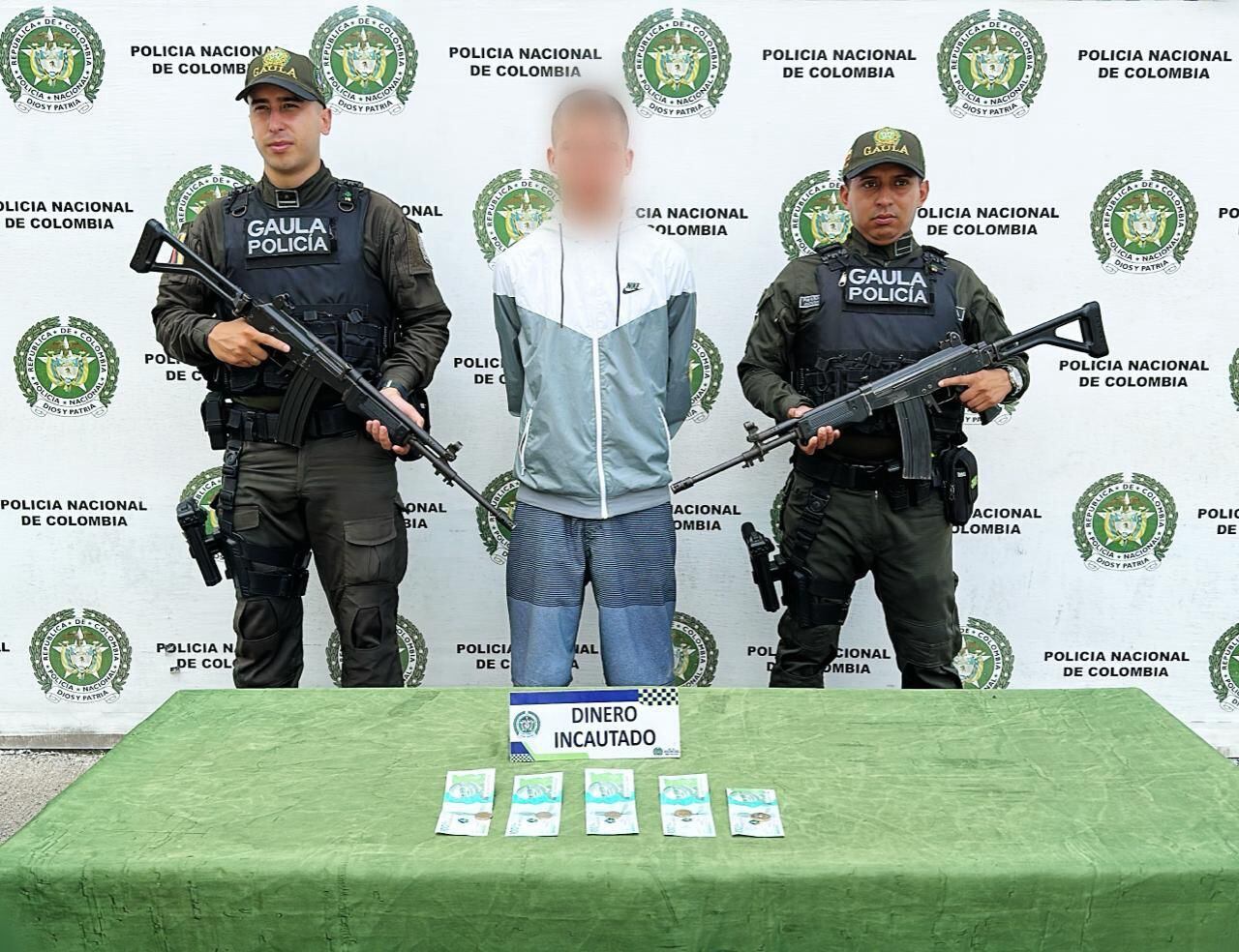 Menor de edad sorprendido en el Valle cobrando 3 millones de una presunta extorsión