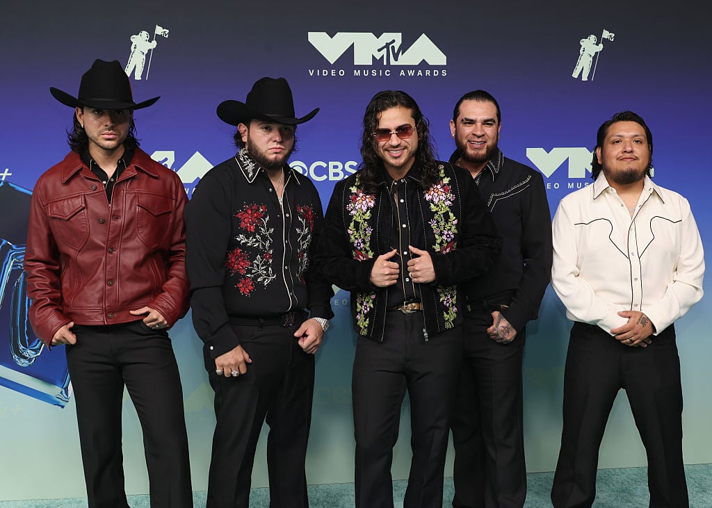LOS ANGELES, CALIFORNIA - SEPTEMBER 27: Fuerza Regida attends the 2026 MTV Video Music Awards at Peacock Theater on September 27, 2026 in Los Angeles, California. (Photo by John Shearer/WireImage)