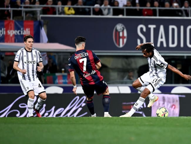 Juan Cuadrado en el partido entre Juventus y Bolonia por la Serie A de Italia (Photo by Daniele Badolato - Juventus FC/Juventus FC via Getty Images)