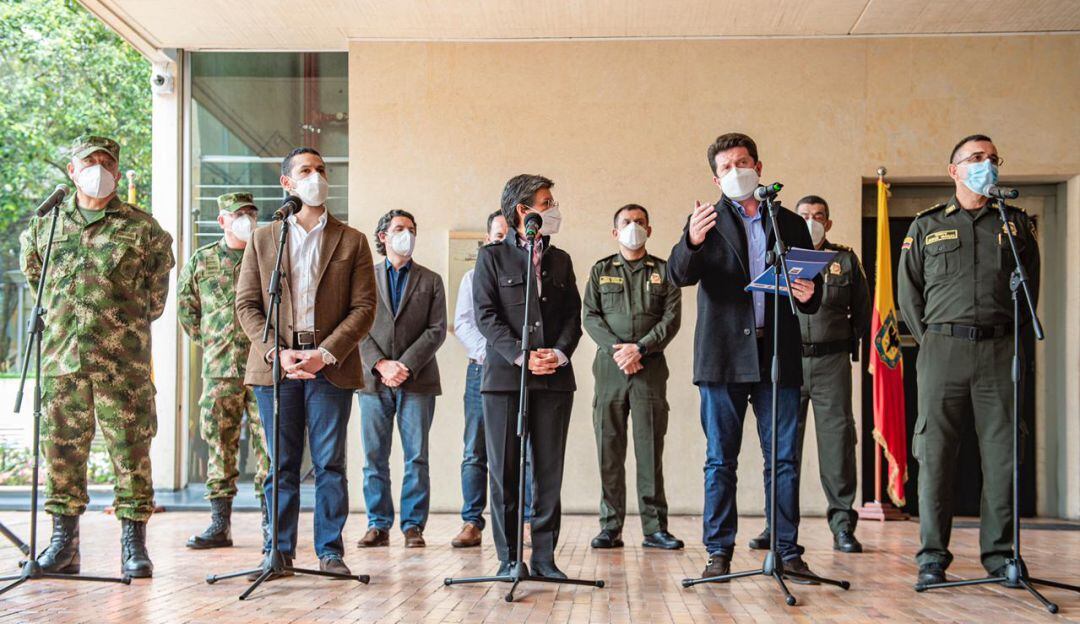 Consejo de Seguridad entre el Gobierno Nacional y la alcaldía de Bogotá para definir el plan de choque para las protestas del 20 de julio