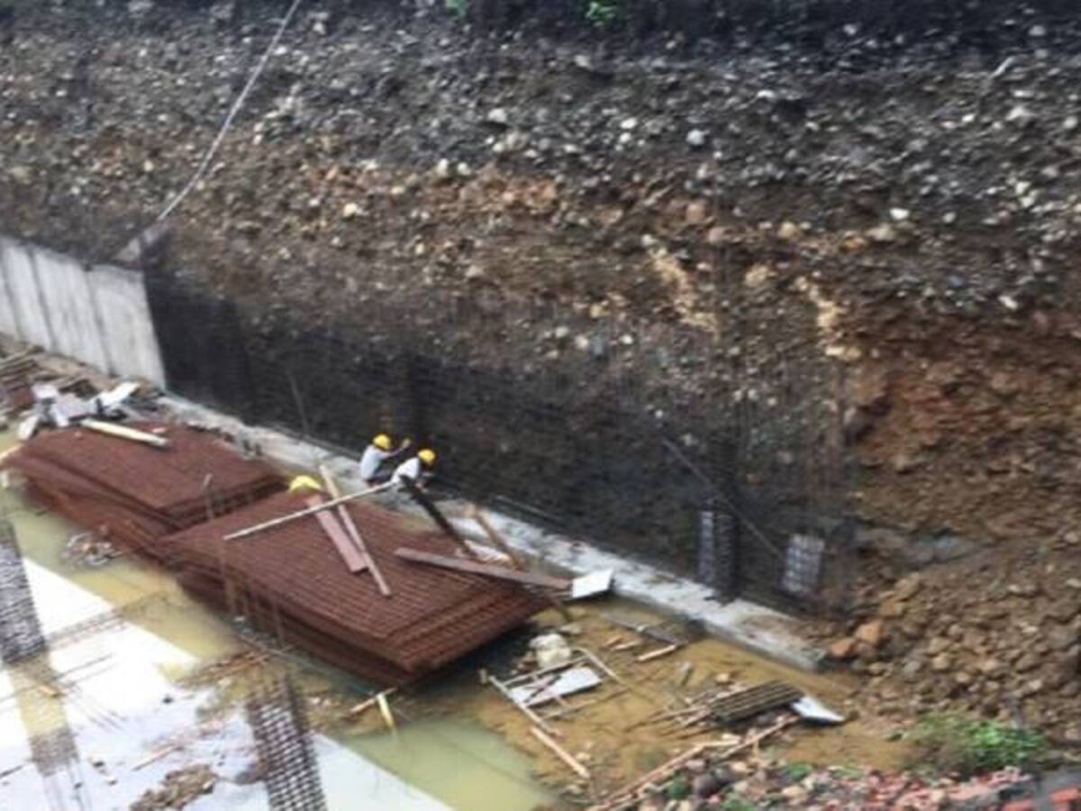 Construcción de apartamentos causa emergencia al sur de Cali