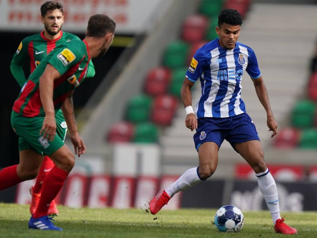 Luis Díaz marcó en el empate del Porto en campo del Marítimo
