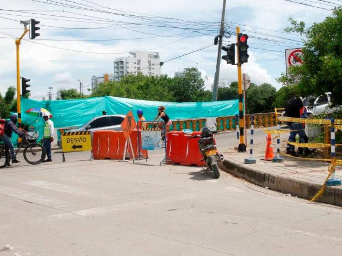 Suspendido ingreso a Manga por puente Las Palmas debido a obras en tubería