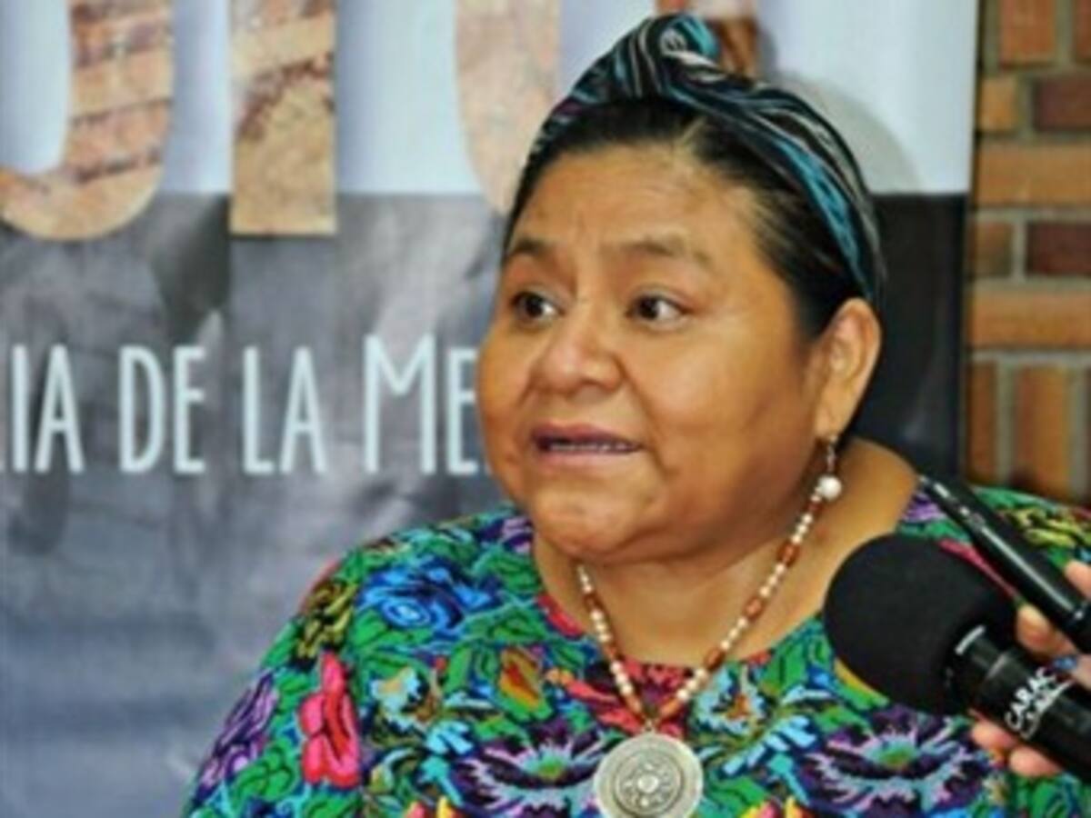 La Premio Nobel de la Paz Rigoberta Menchú elogió el diálogo de paz en Colombia