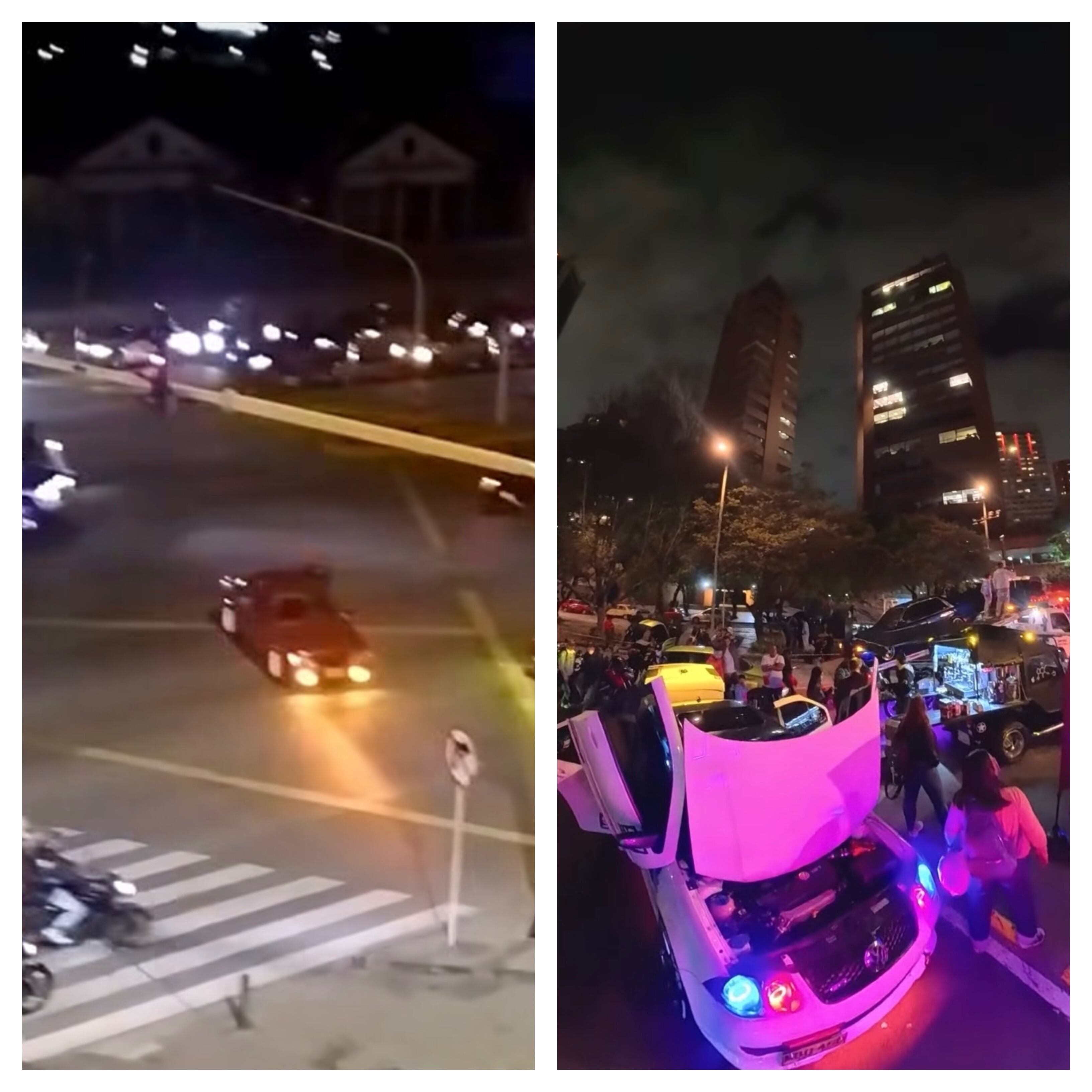 Rodadas ilegales sobre la calle 26