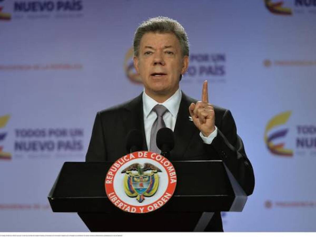 "La paz está cerca", afirma el presidente Santos