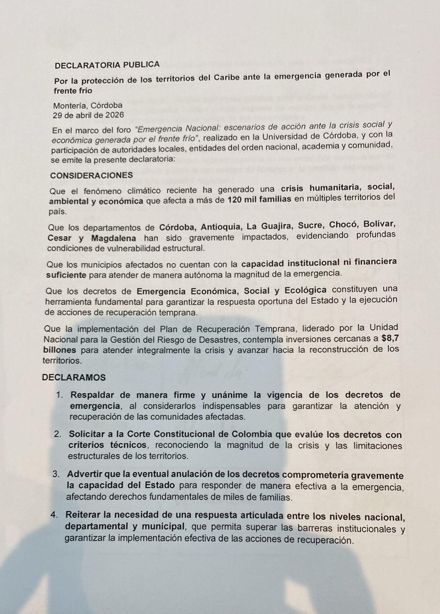 Carta de los alcaldes a la Corte Constitucional.