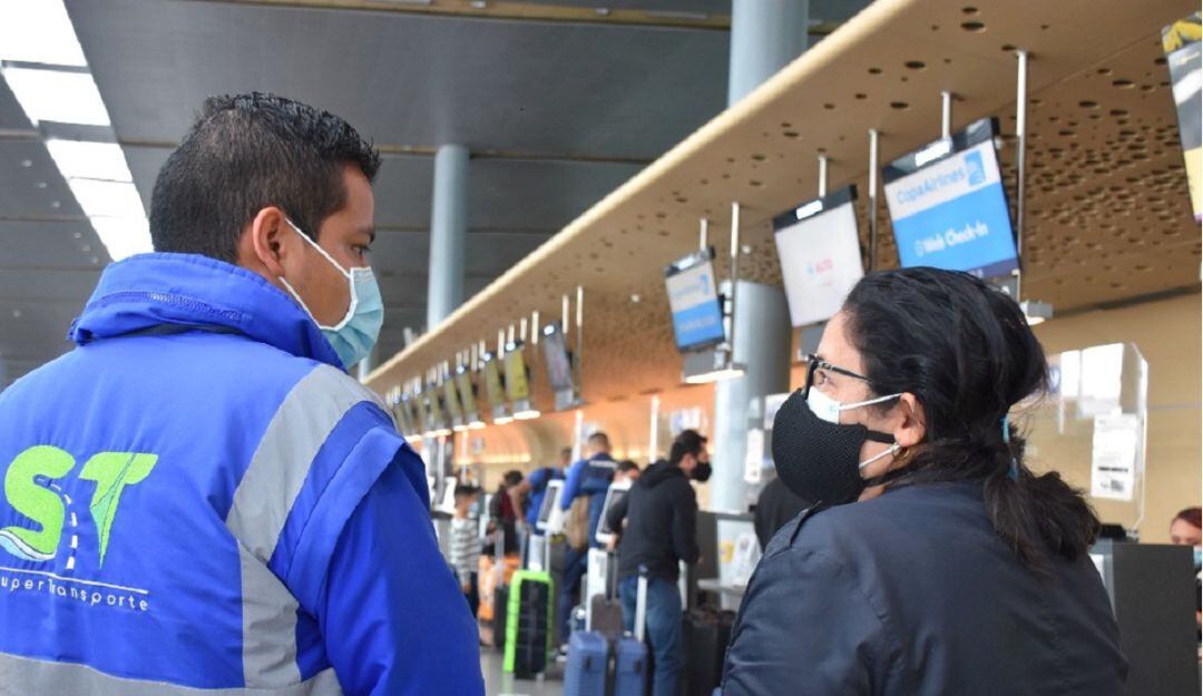 Pasajeros del sector aéreo