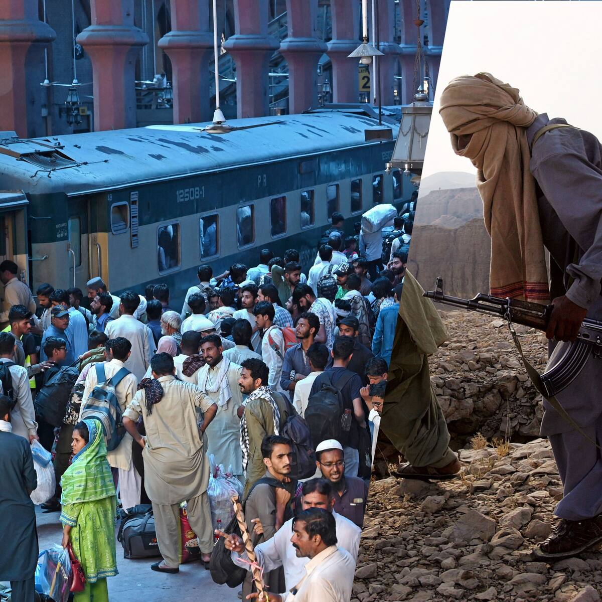 Pakistán: grupo guerrillero secuestra un tren con más de 100 pasajeros