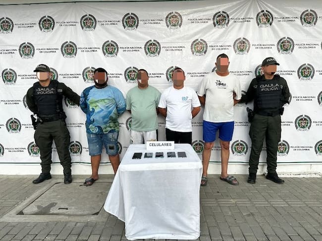 Capturadas cinco personas por extorsión en Santa Marta/ MESAN