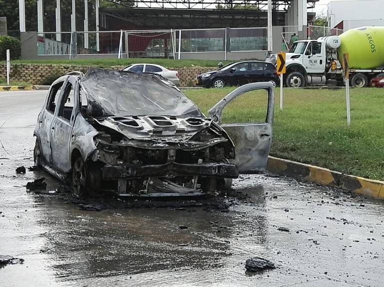 Accidente al norte de Barranquilla.