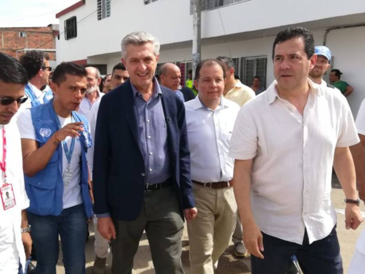 Alto comisionado de ONU para refugiados visita frontera con Venezuela
