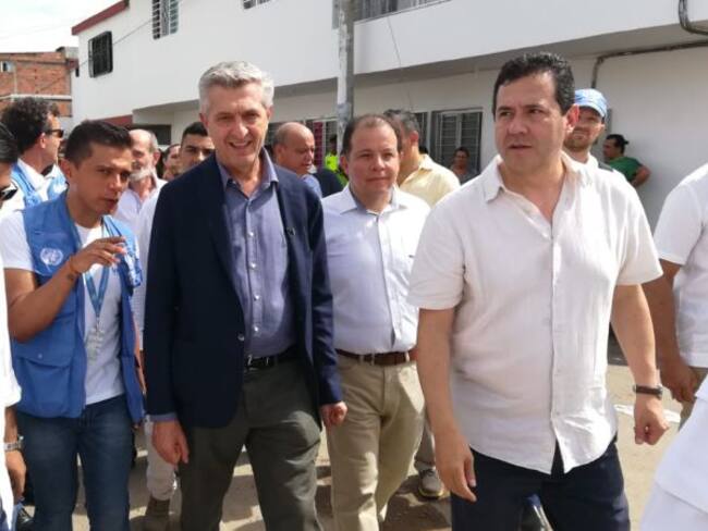 Alto comisionado de ONU para refugiados visita frontera con Venezuela