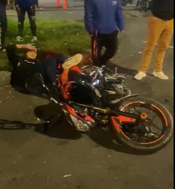 Accidente de tránsito en Itagüí, Antioquia. Foto: Cortesía.