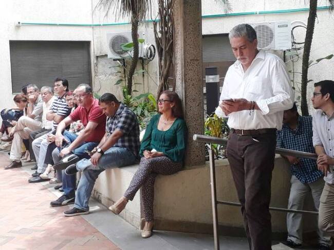 Trabajadores de la Fiscalía de Cartagena protestaron contra los cambios de directivos