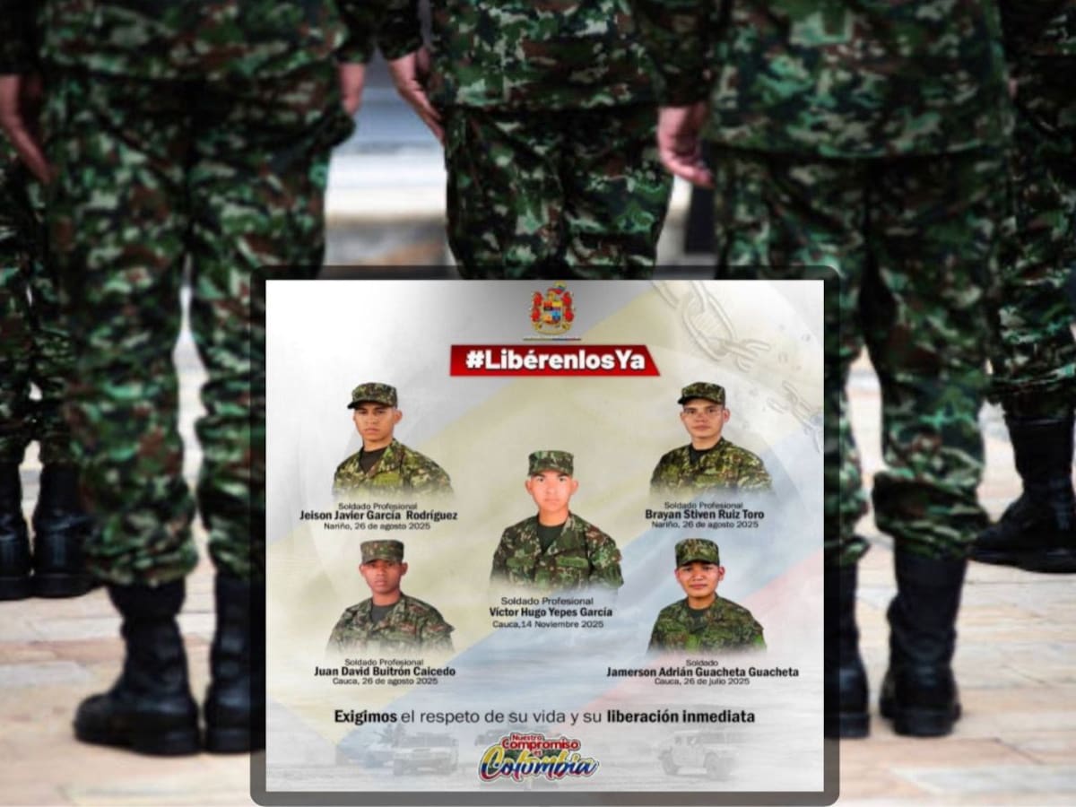 Ejército exige la liberación de 5 militares que siguen secuestrados