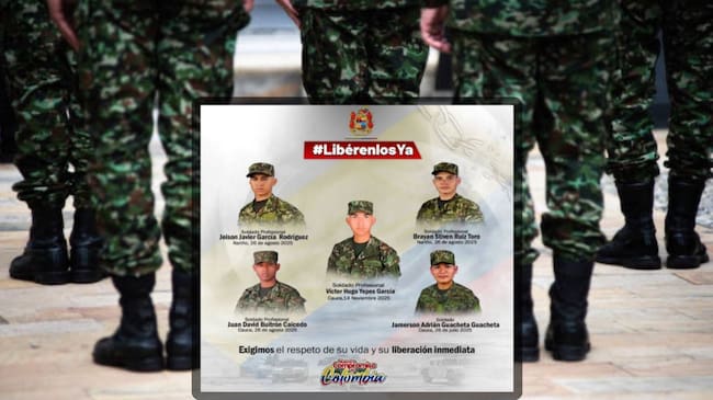 Ejército exige la liberación de 5 militares que siguen secuestrados. (Foto: cortesía Getty, Ejército Nacional)