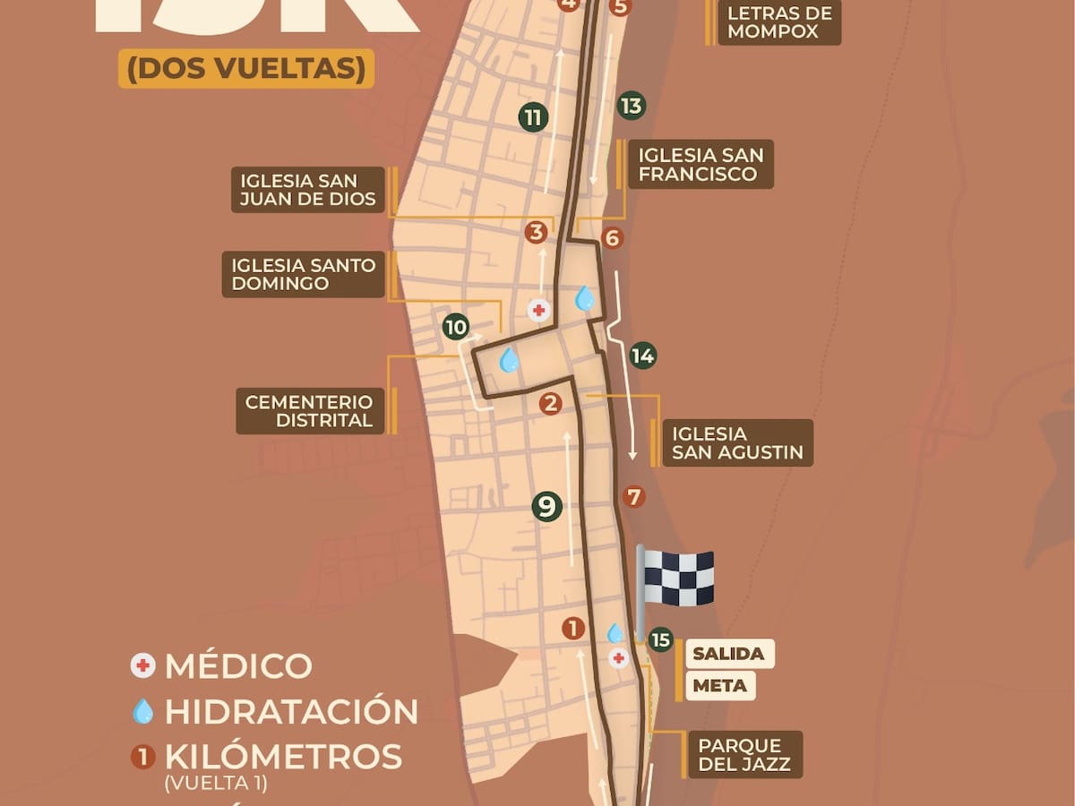 Mompox 7.5 y 15K este domingo 16 de agosto: todo listo para vivir la experiencia deportiva