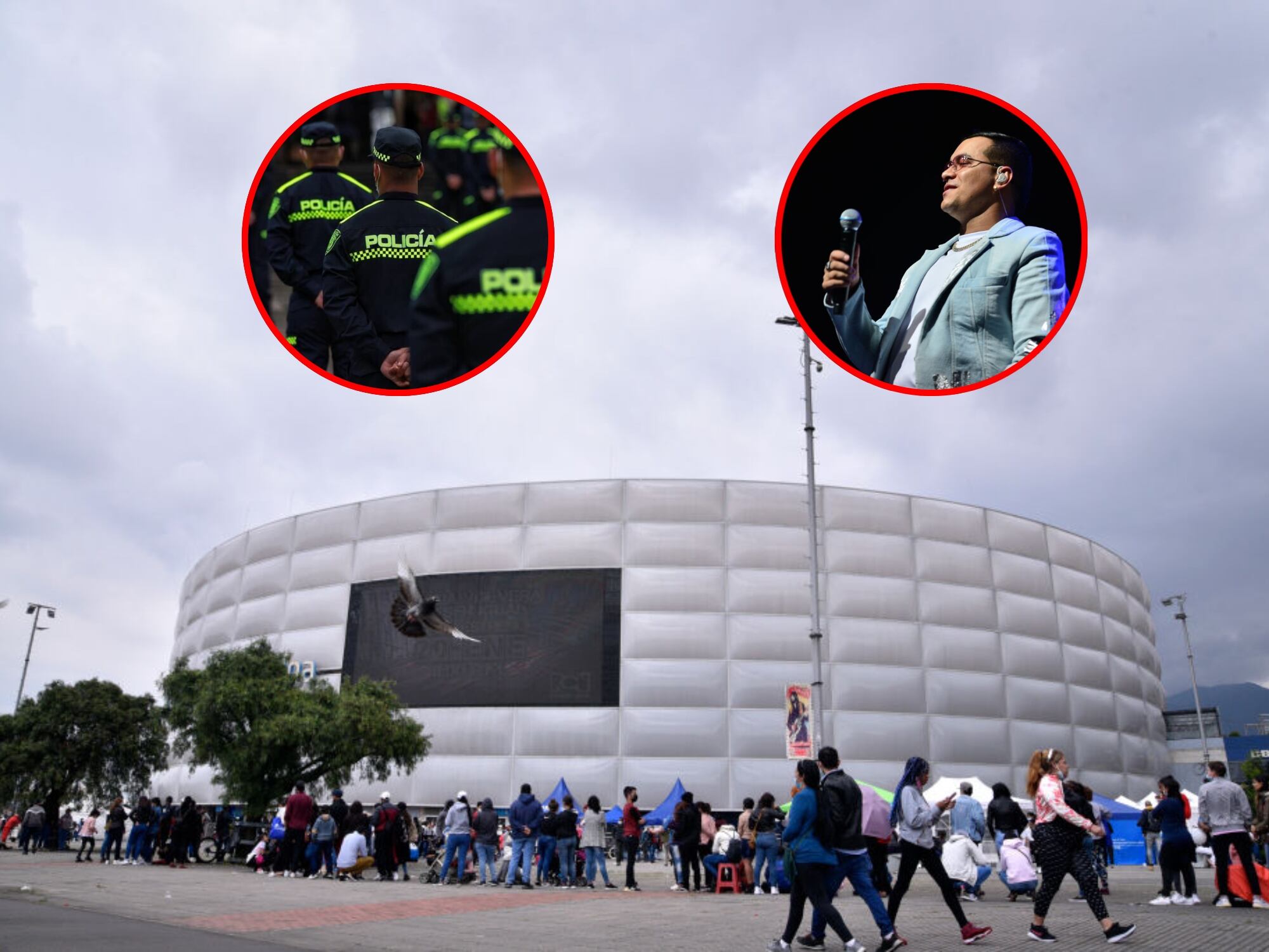 Homenaje a Yeison Jiménez: 400 uniformados de la Policía estarán en el Movistar Arena, en Bogotá. Fotos: Getty Images.