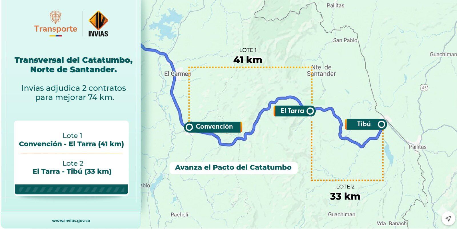 Un billón de pesos para la conectividad entre Norte de Santander y Arauca. / Foto: Invías.