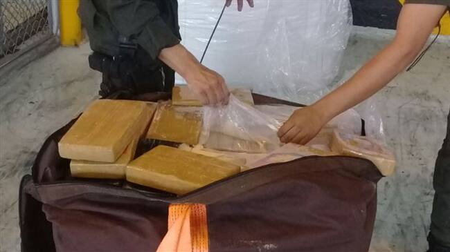 Tonelada de cocaína . Foto: Policía Nacional