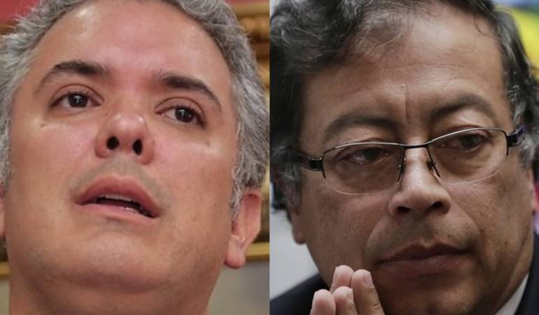 Iván Duque y Gustavo Petro