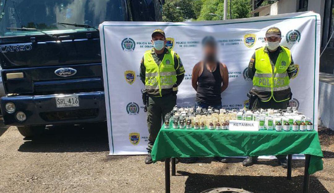 Incautación de ketamina en Caldas