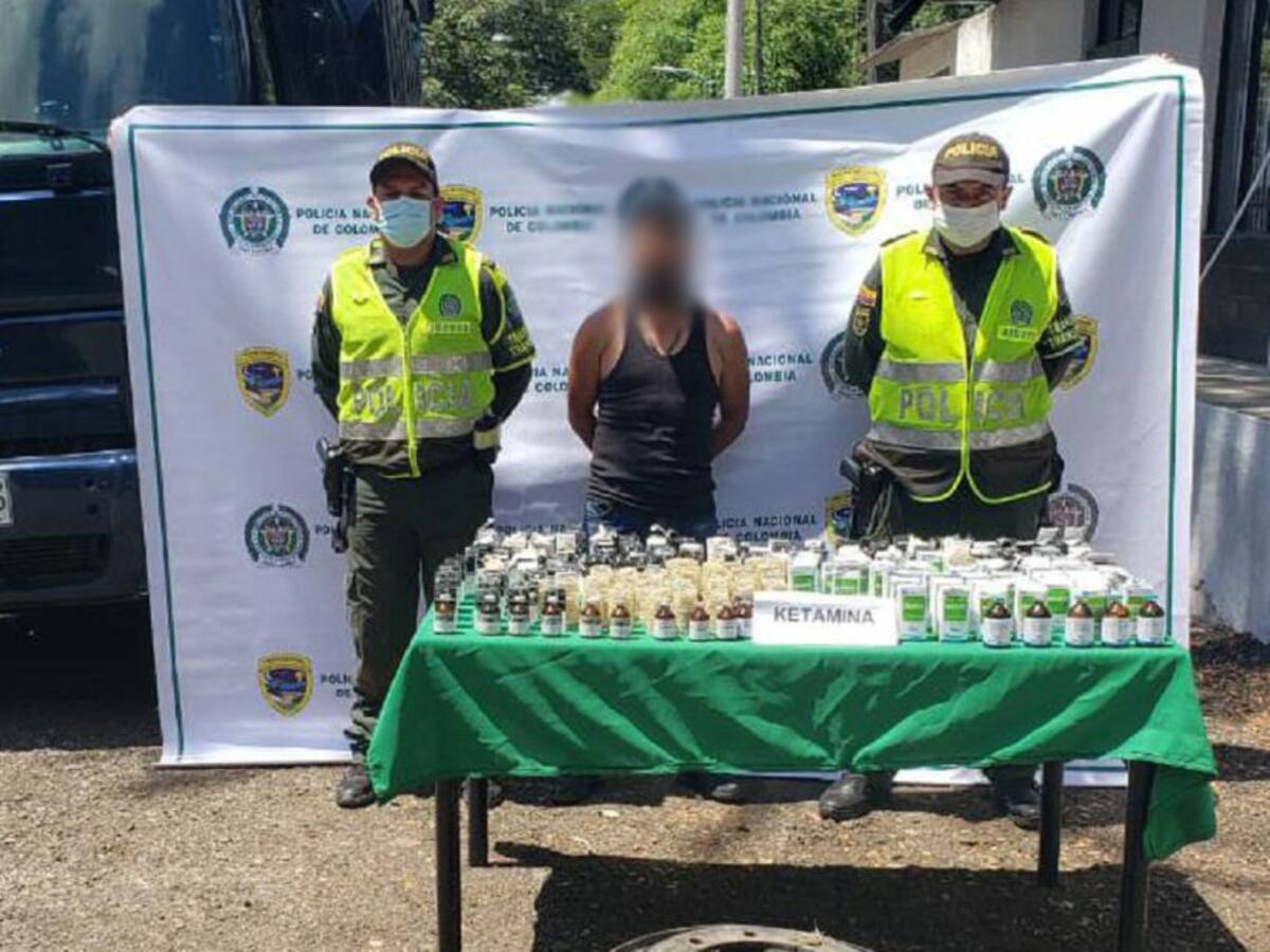 A la cárcel irá hombre capturado con ketamina en vías de Caldas