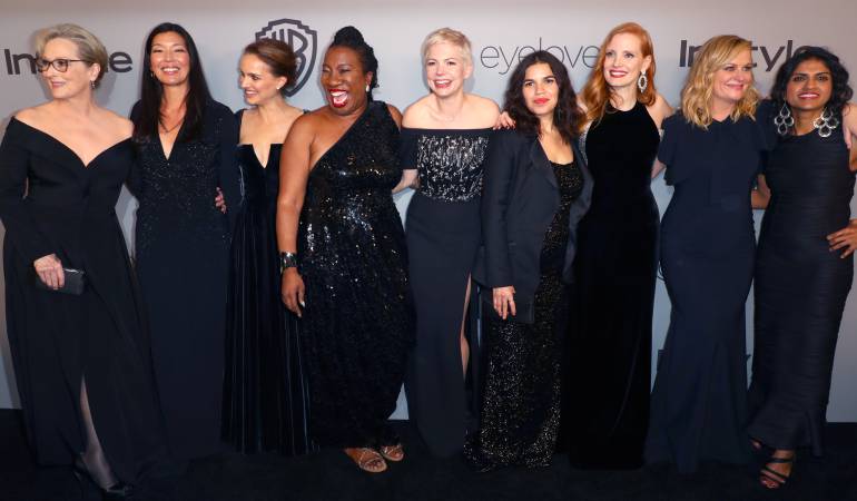 Asistentes a los Globos de Oro