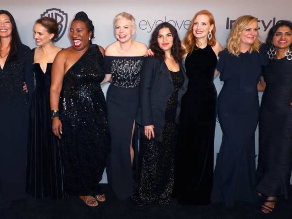 El vestido rojo que causó controversia en los Globos de Oro