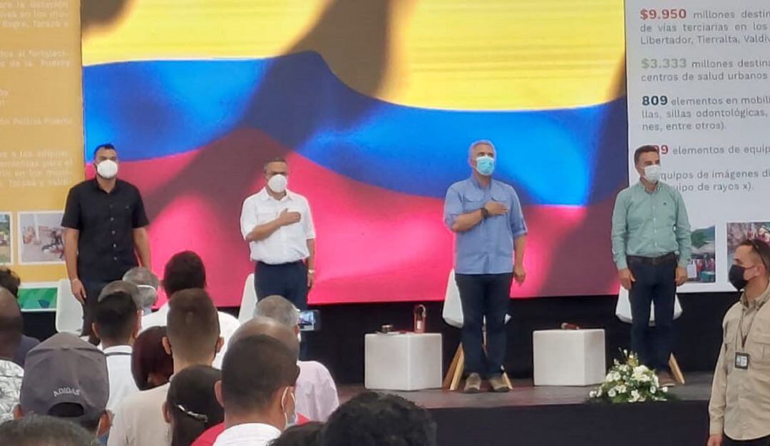 Iván Duque, presidente de la República en Caucasia.