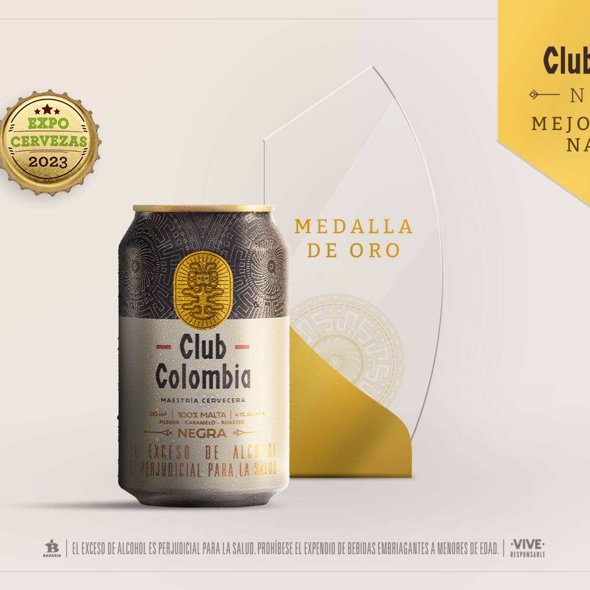 Club Colombia Negra, galardonada como la mejor cerveza del país en Expocervezas