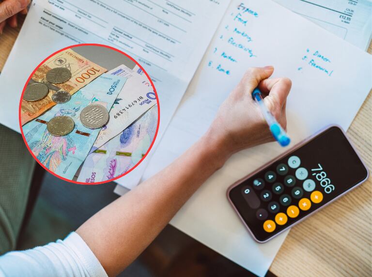 Persona haciendo cuentas de sus deudas / Dinero (Getty Images)