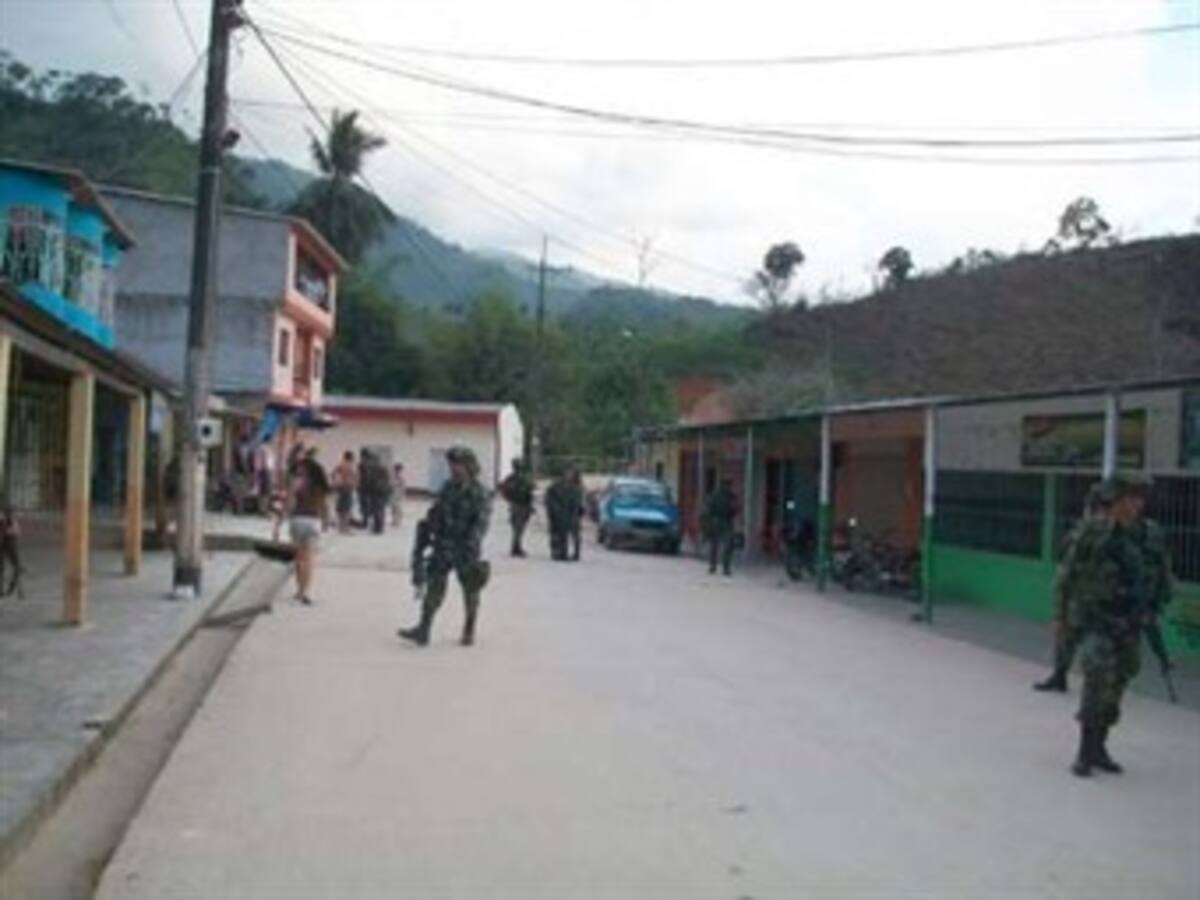 Las Farc hostigaron el municipio de Teorama, en el Catatumbo