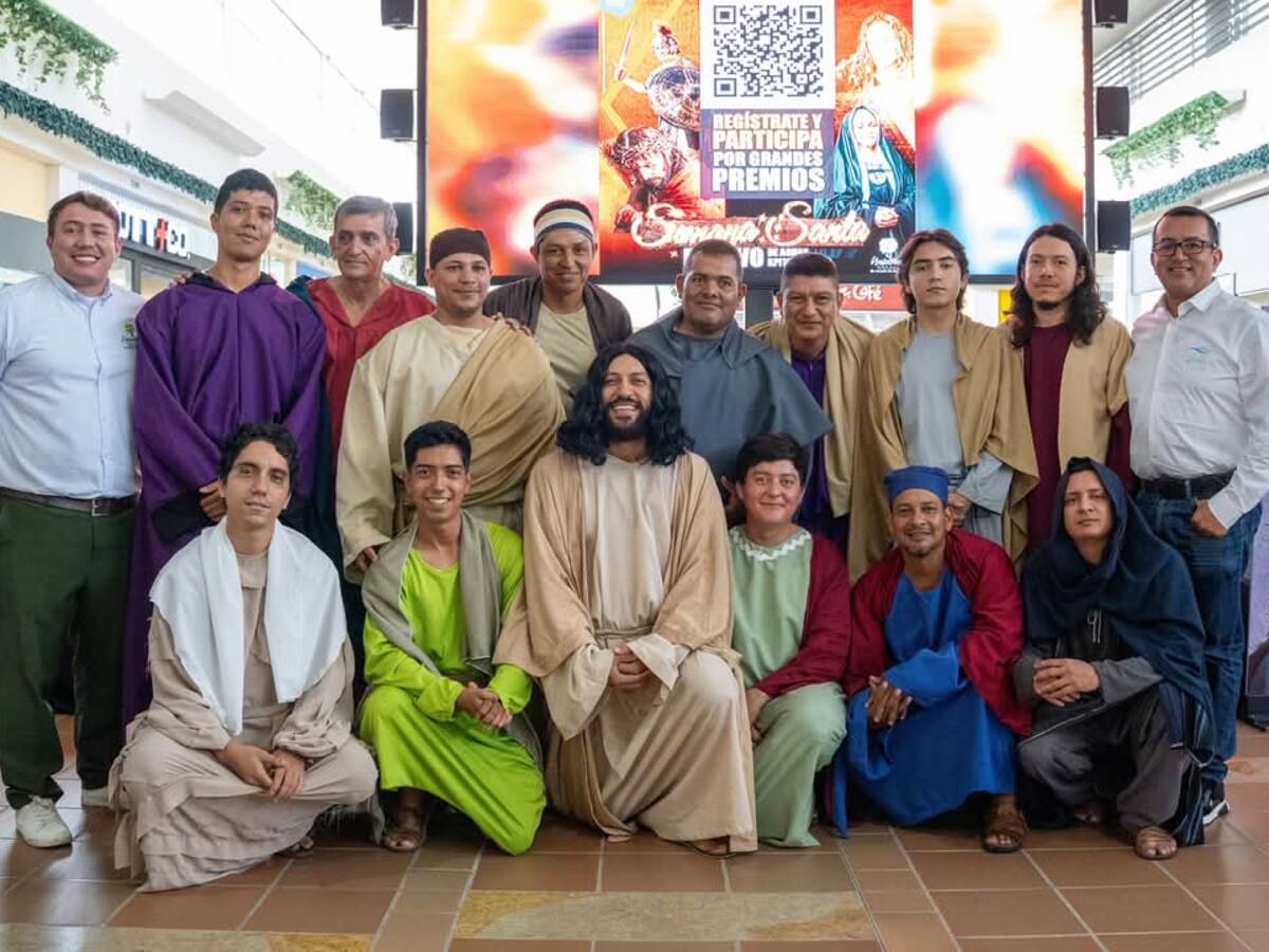 Semana Santa "en vivo" en centro comercial de Cúcuta