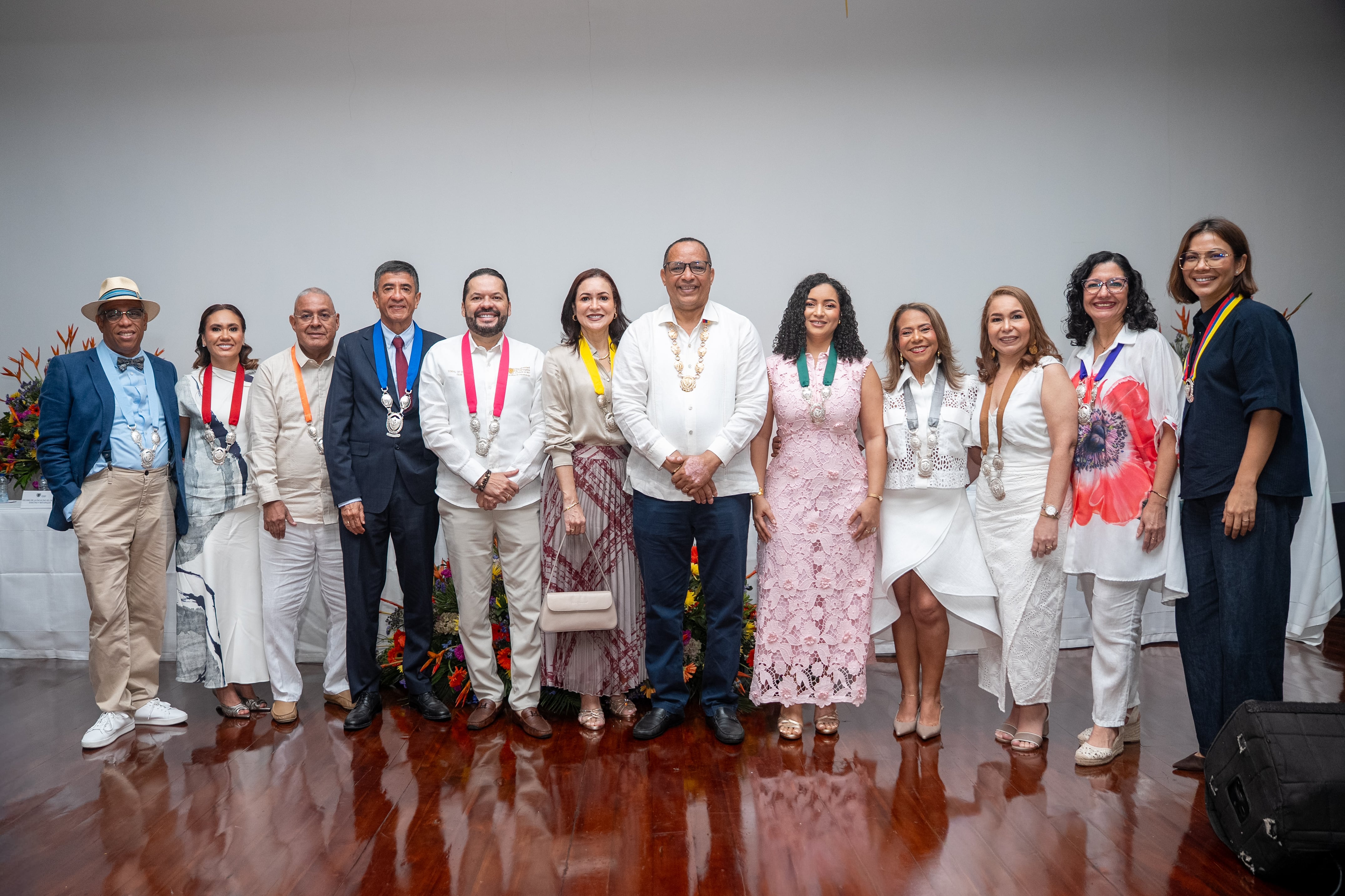 Los decanos junto al rector de la Institución de Educación Superior. // Universidad de Cartagena