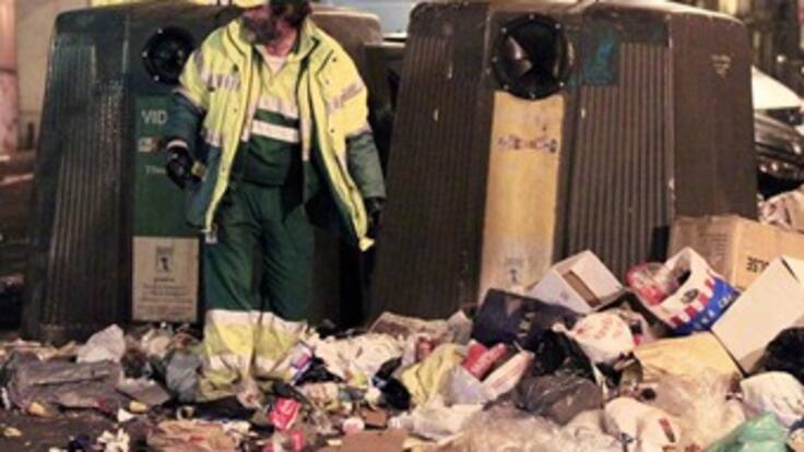 Retiran 60 toneladas de basura en Madrid luego de 12 días de huelga