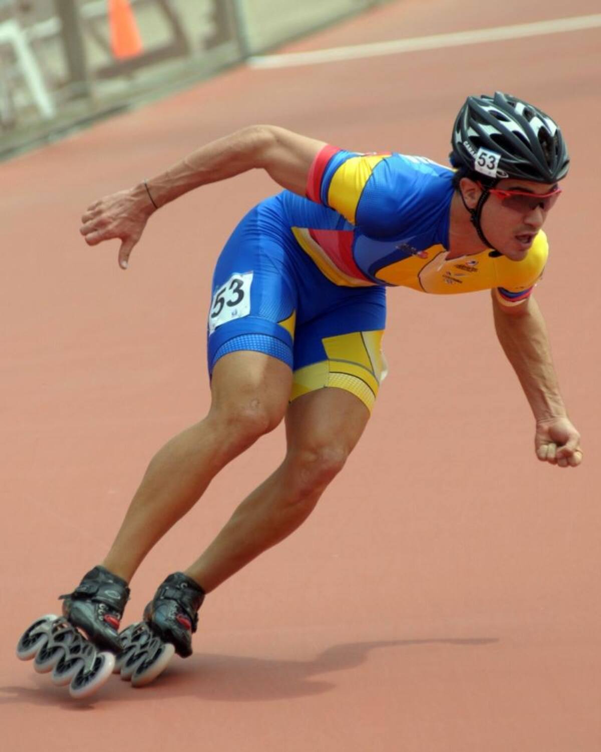 Andres Felipe Muñoz, en la contrarreloj de los 300 metros clasificatoria femenino y masculino.