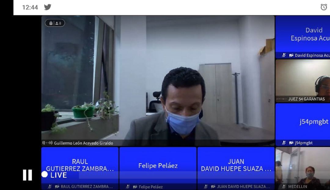 Guillermo León Acevedo Giraldo, alias 'memo Fantasma';  Margoth de Jesús Giraldo Ramírez, y su familia se declararon inocentes