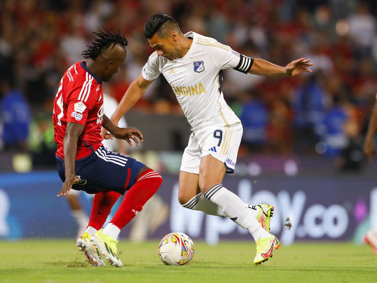 Falcao se estrenó con Millonarios con un empate agónico ante el Medellín