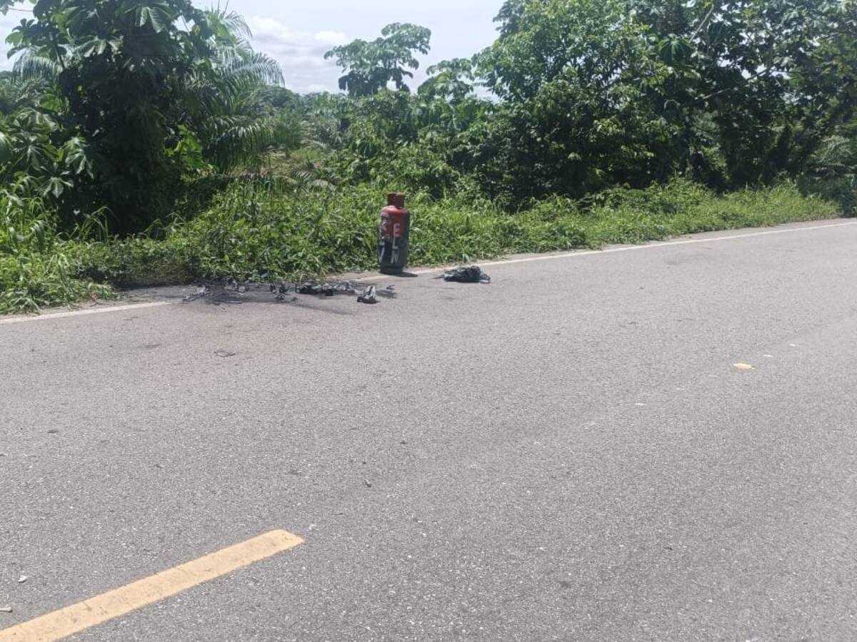 Ejército destruyó cilindro bomba en la vía San Pablo – Cantagallo, sur de Bolívar