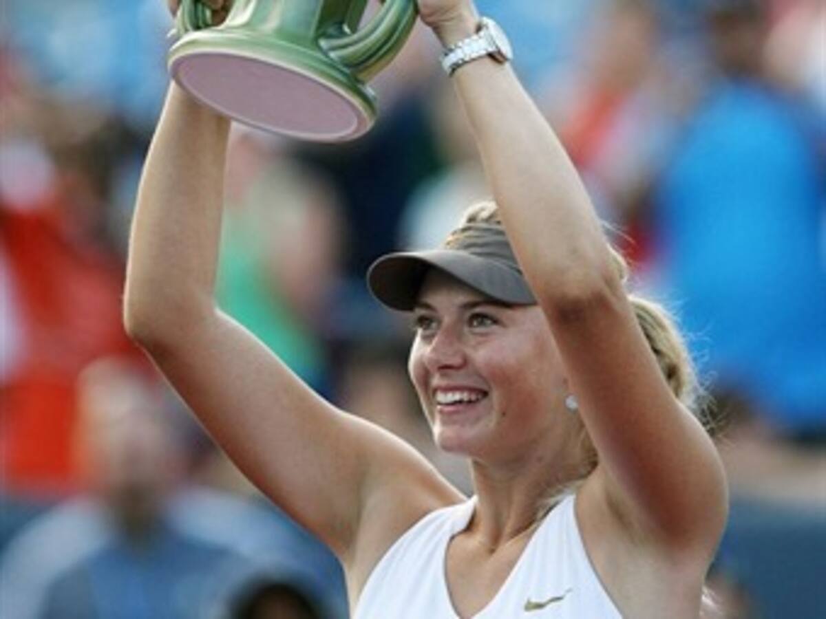 La tenista Maria Sharapova campeona del torneo de Cincinnati