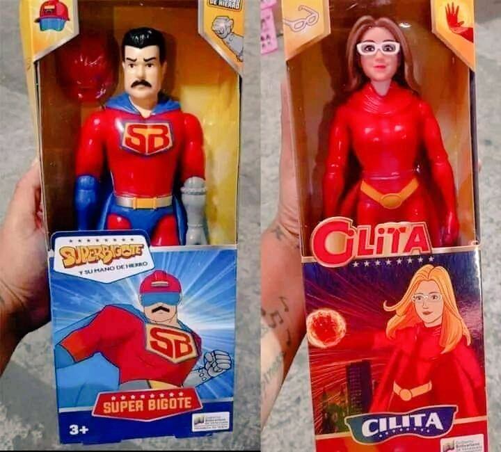 Los juguetes entregados por el gobierno venezolano a los niños durante Navidad.  (Foto: Twitter @luisalfonsorg_)